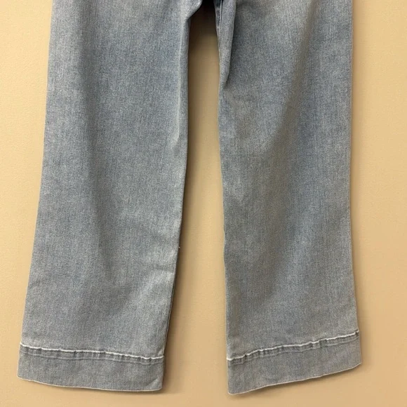 Fidelity Denim Aloe Super Wide Crop Jeans | size 26 | EUC | Teardrop Blue - Picture 10 of 16
